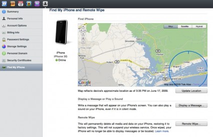 Find my i Phone tab Thumb
